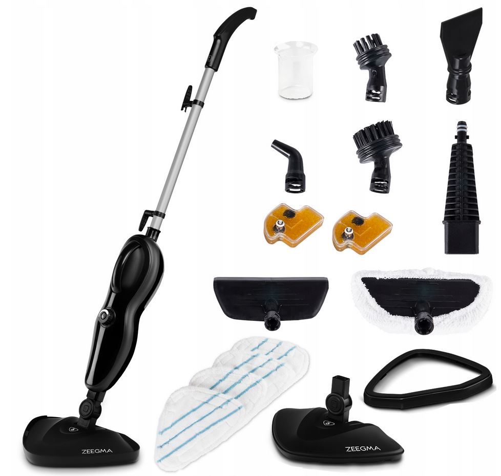 Mop Parowy Myjka Ciśnieniowa Parowa Puur 15w1 Led 1500W 4 Mikrofibr