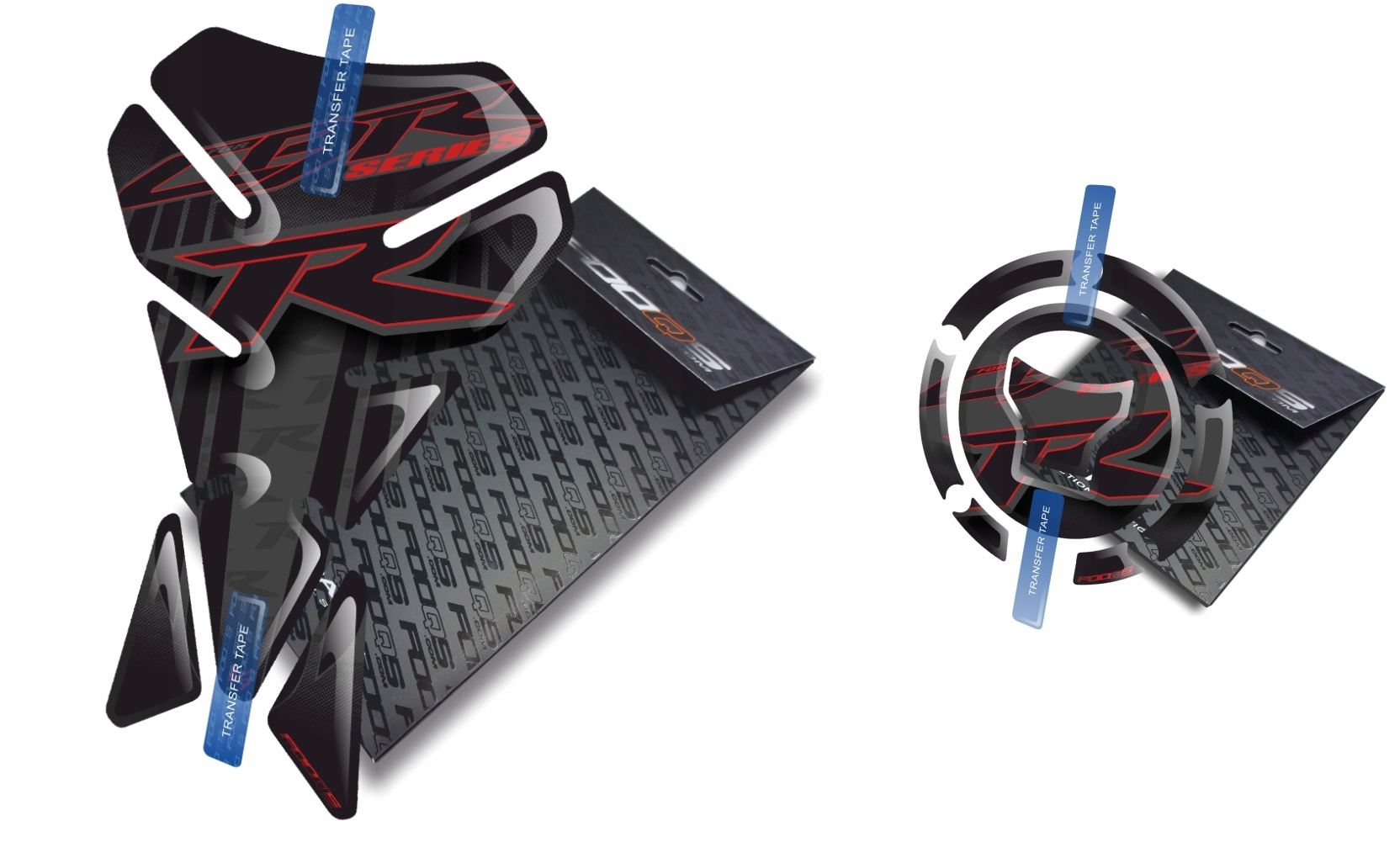 Tank-pad +cap-pad V1 od firmy Fooqs pro Honda Cbr 600 1000 Rr Nový Model Černý