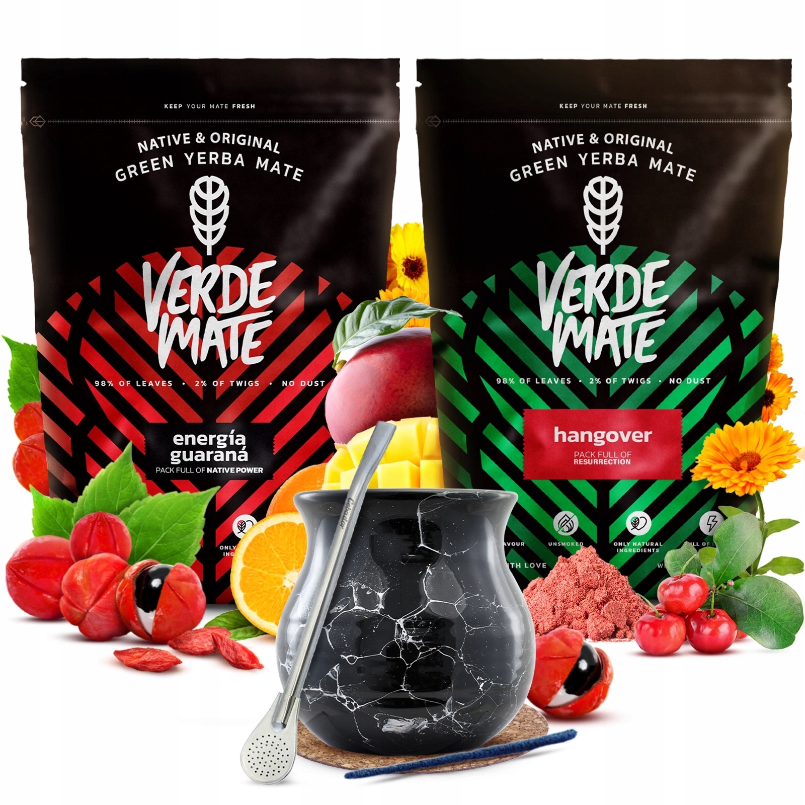 Sada Yerba Mate Verde Mate Tykev a Bombilla 2x500 g 1 kg