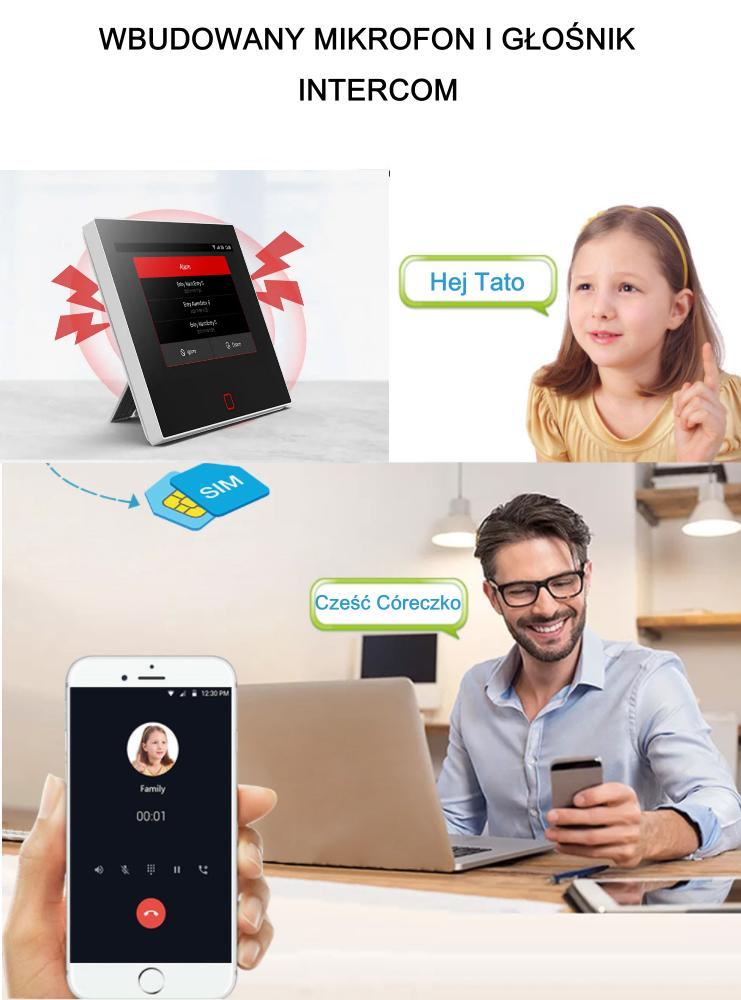 Najskuteczniejszy Bezprzewodowy Alarm AlarmZone GSM Wi-Fi Tuya Smart 4G LTE Typ alarmu bezprzewodowy