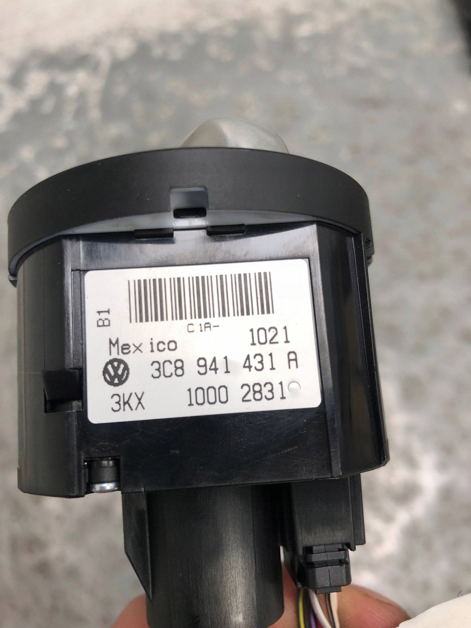 schalter lichtschalter VW GOLF VI 3C8941431A