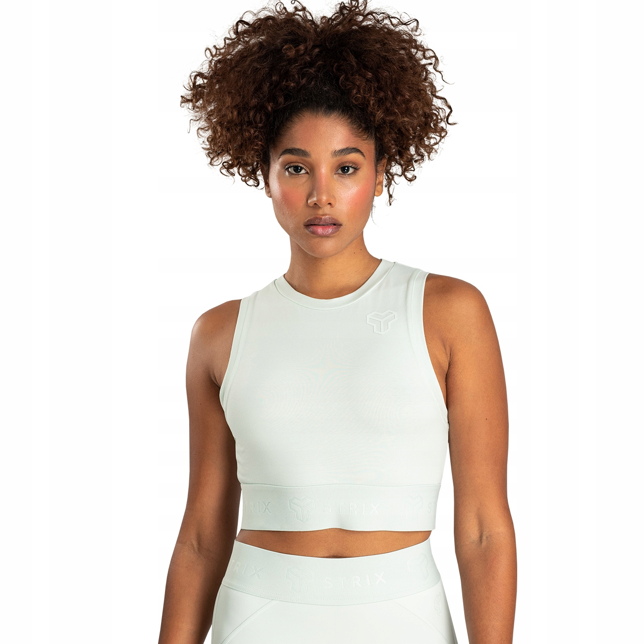 Crop Top Sportowy Damski Koszulka Szara Strix Xs