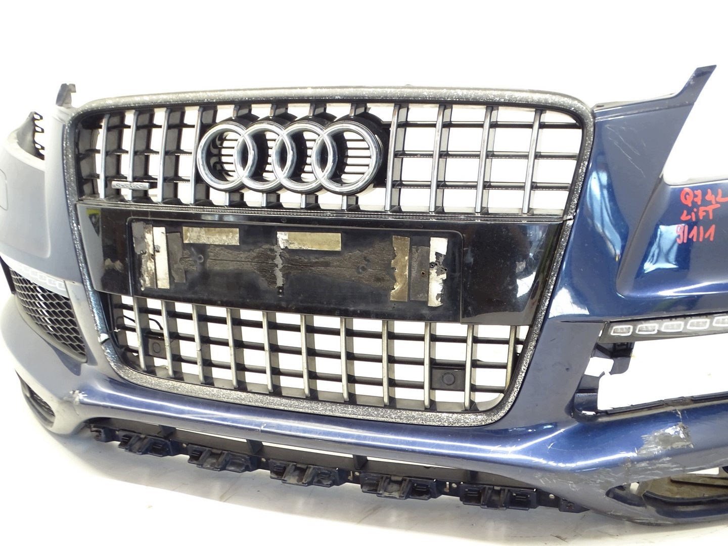 bumper front front AUDI Q7 4L LIFT S-LINE PDC washer