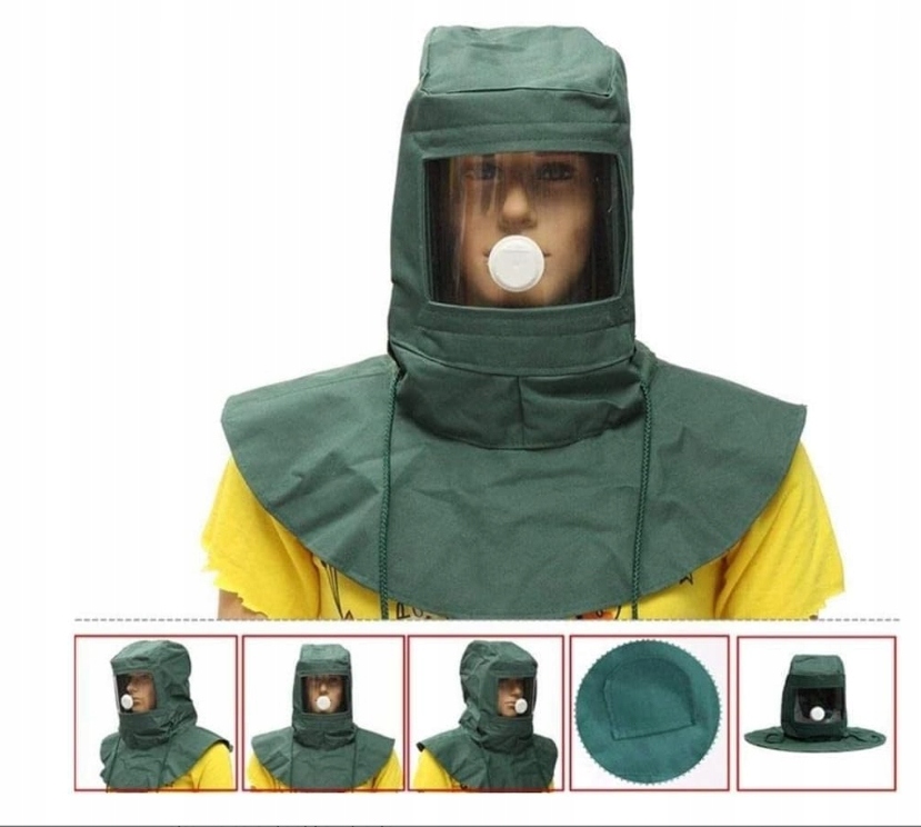 MASKA DO PIASKOWANIA Z KASKIEM HEŁM OCHRONNY Kod producenta 342342