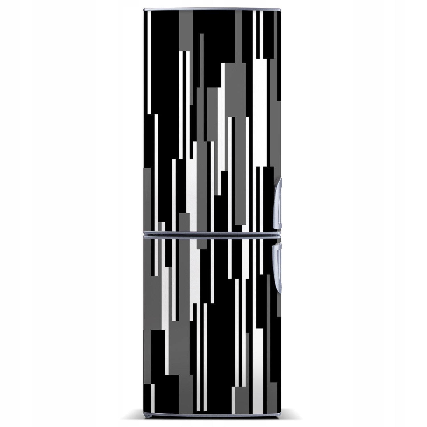 

Magnes na lodówkę Czarno-białe linie 60x180