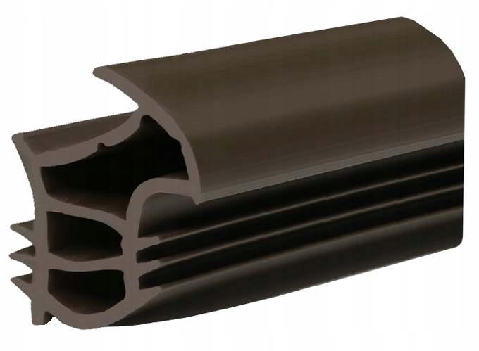 Uszczelka do ościeżnic stalowych WIĘKSZOŚĆ TYPÓW DRZWI kolor BRĄZOWA 1mb
