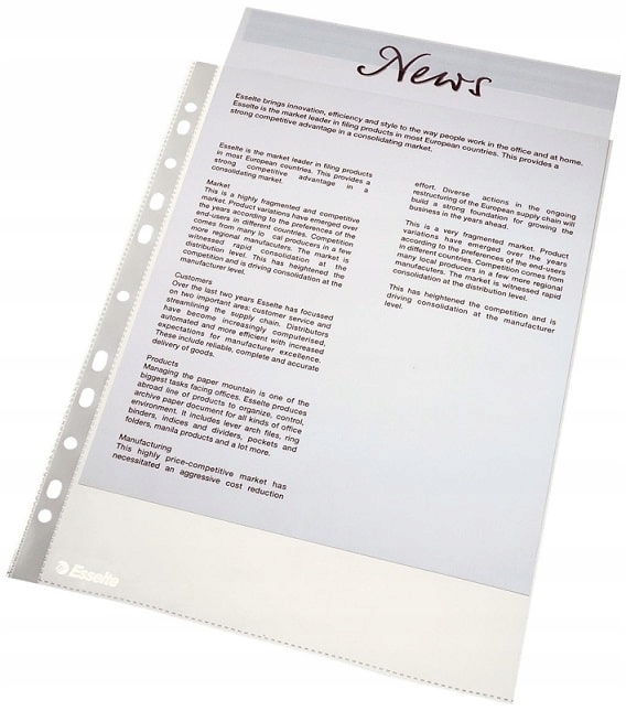 

Koszulki A4 Esselte 35MIC 100 Szt. Groszkowe