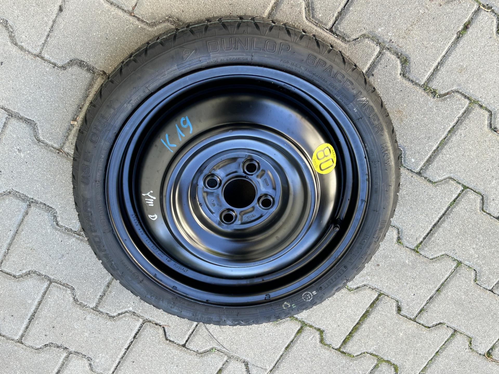 roue roue de secours roue de secours roue de secours 16 TOYOTA YARIS III 2011-2017 4X100