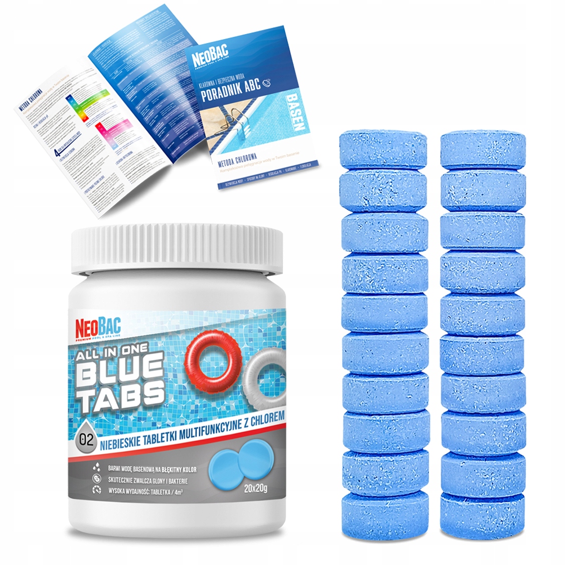 

Tabletki Multifunkcyjne NeoBac Blue Tabs 20g