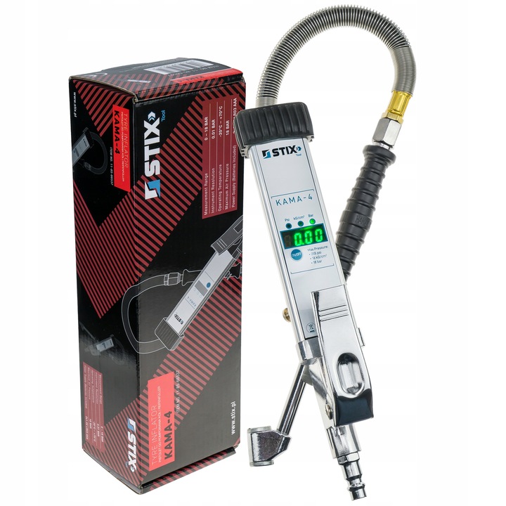 Pistolet elektroniczny cyfrowy do pompowania opon kół ciężarowych 18 Bar