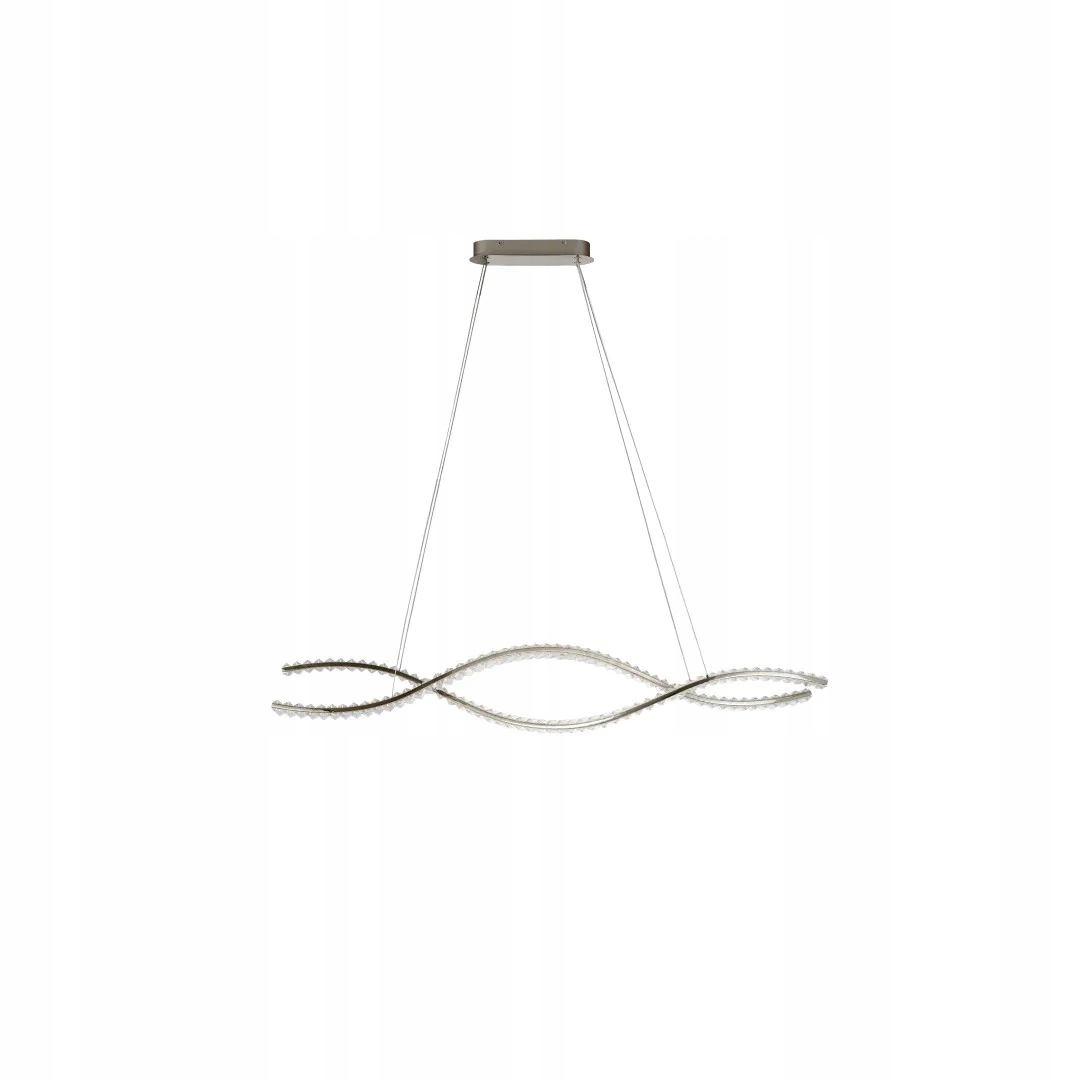 AZzardo Lampa wisząca kolor chrom z wstążkami Led 97W glamour do salonu