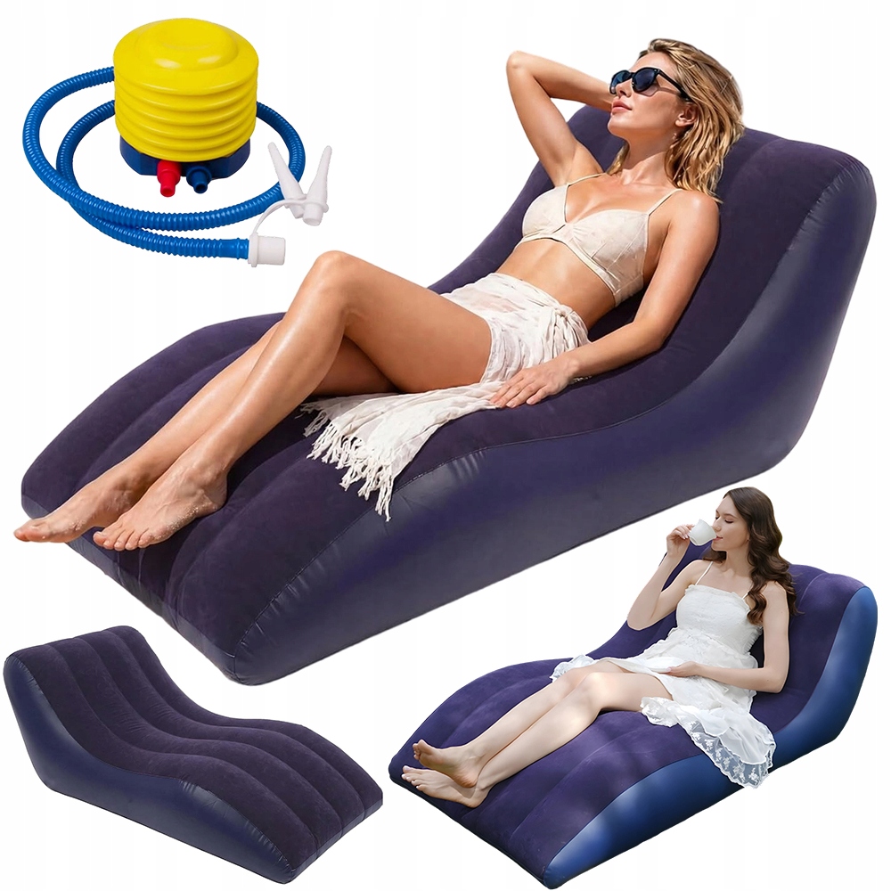 Nafukovací rozkládací pohovka Lazy Bag Air na pláž Křeslo Matrace Lehátko