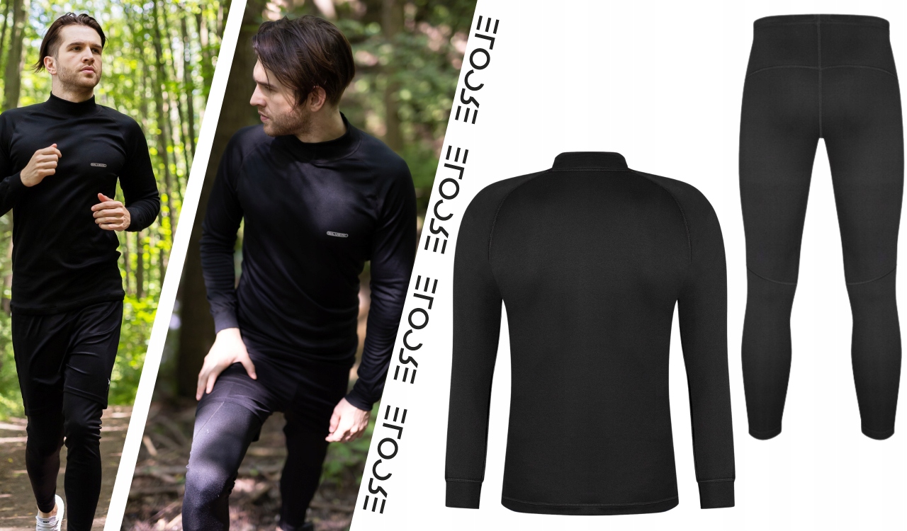 BIELIZNA TERMICZNA MĘSKA KOMPLET XXL OCIEPLANA Z MESZKIEM NANOSREBRO SILVER Materiał dominujący Poliester