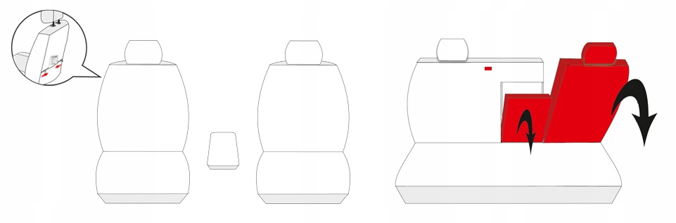 Toyota Corolla XII sedan (2019- ) pokrowce 100% na miarę! P4 Stan opakowania oryginalne