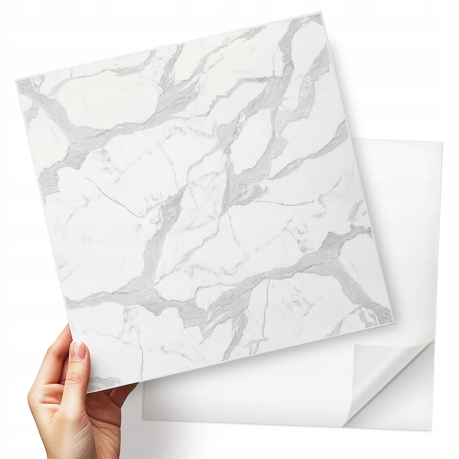 Sada Pvc dlaždic Stylový mramorový vzor s jemnými žilkami 9x30x30 cm