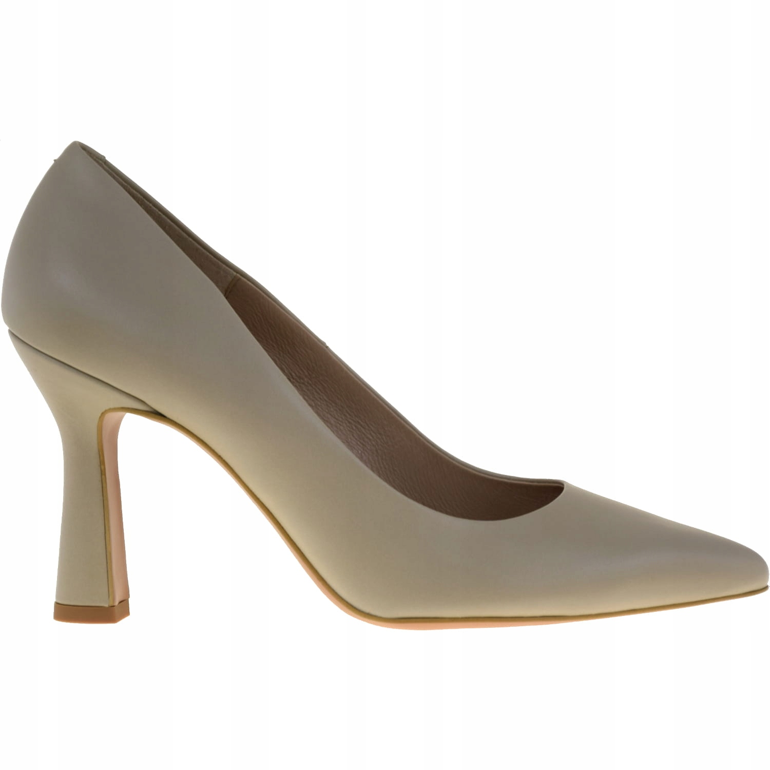 Elegantní Dámské Lodičky Na Podpatku, Béžové, Bestseller! Bravomoda 0250 38