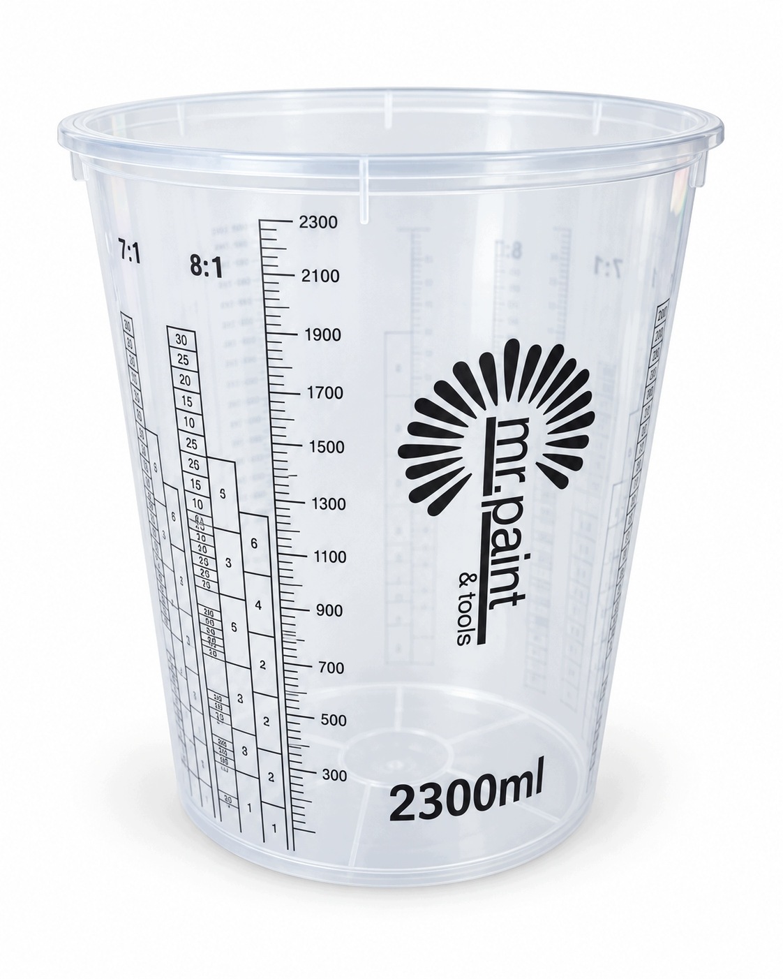 Kubek Lakierniczy Kubki Do Mieszania Lakieru Żywicy Z Podziałką 2300ML