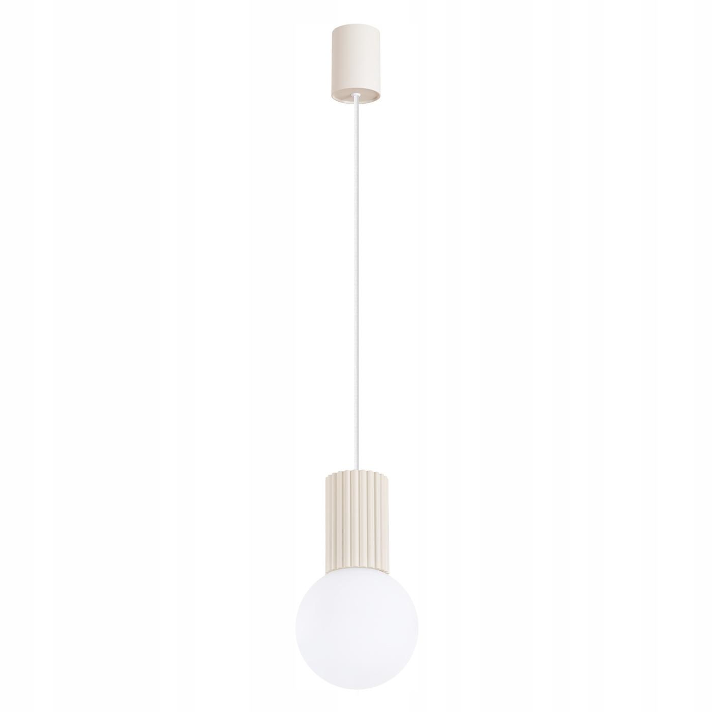 Závěsná lampa Zwis G9 kulatá béžová Moderní matná Halo Sollux
