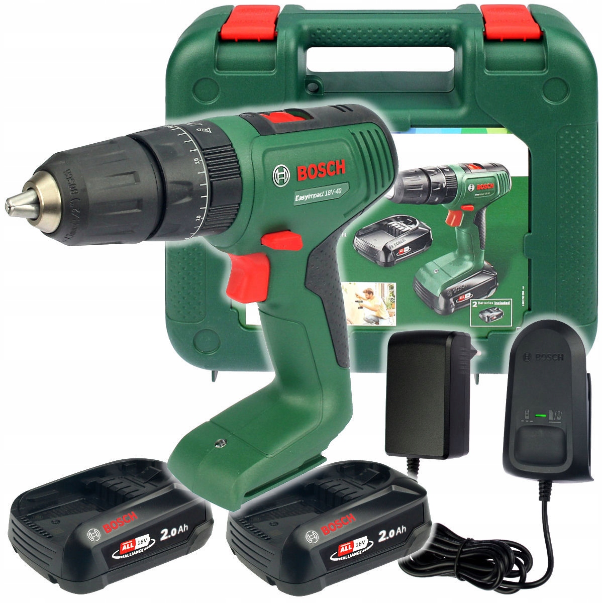 Wkrętarka Z Udarem EasyImpact 18V-40 Bosch 2x2,0Ah