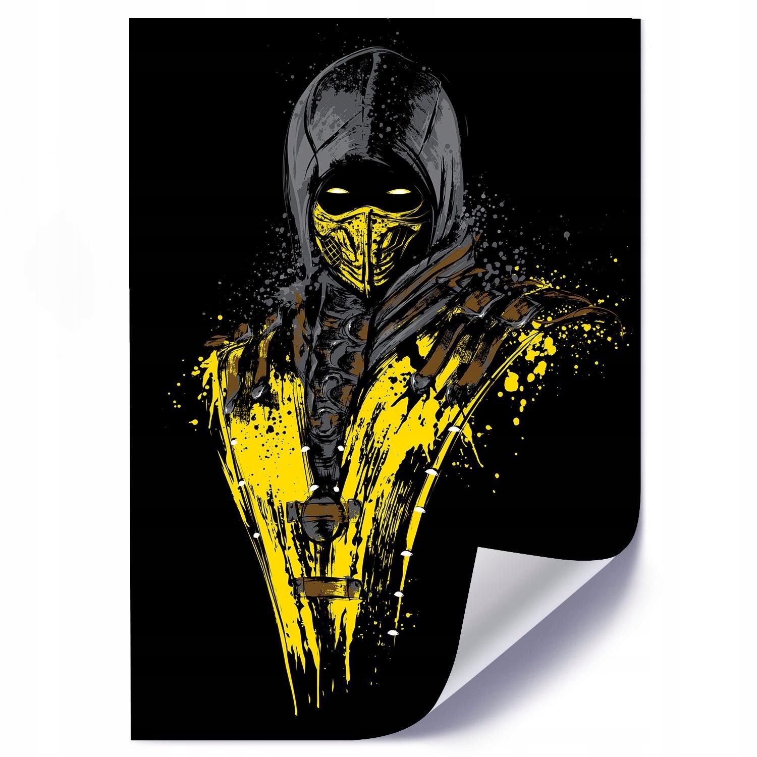 

Plakat Nowoczesny Do Sypialni Żółty Ninja 50x70