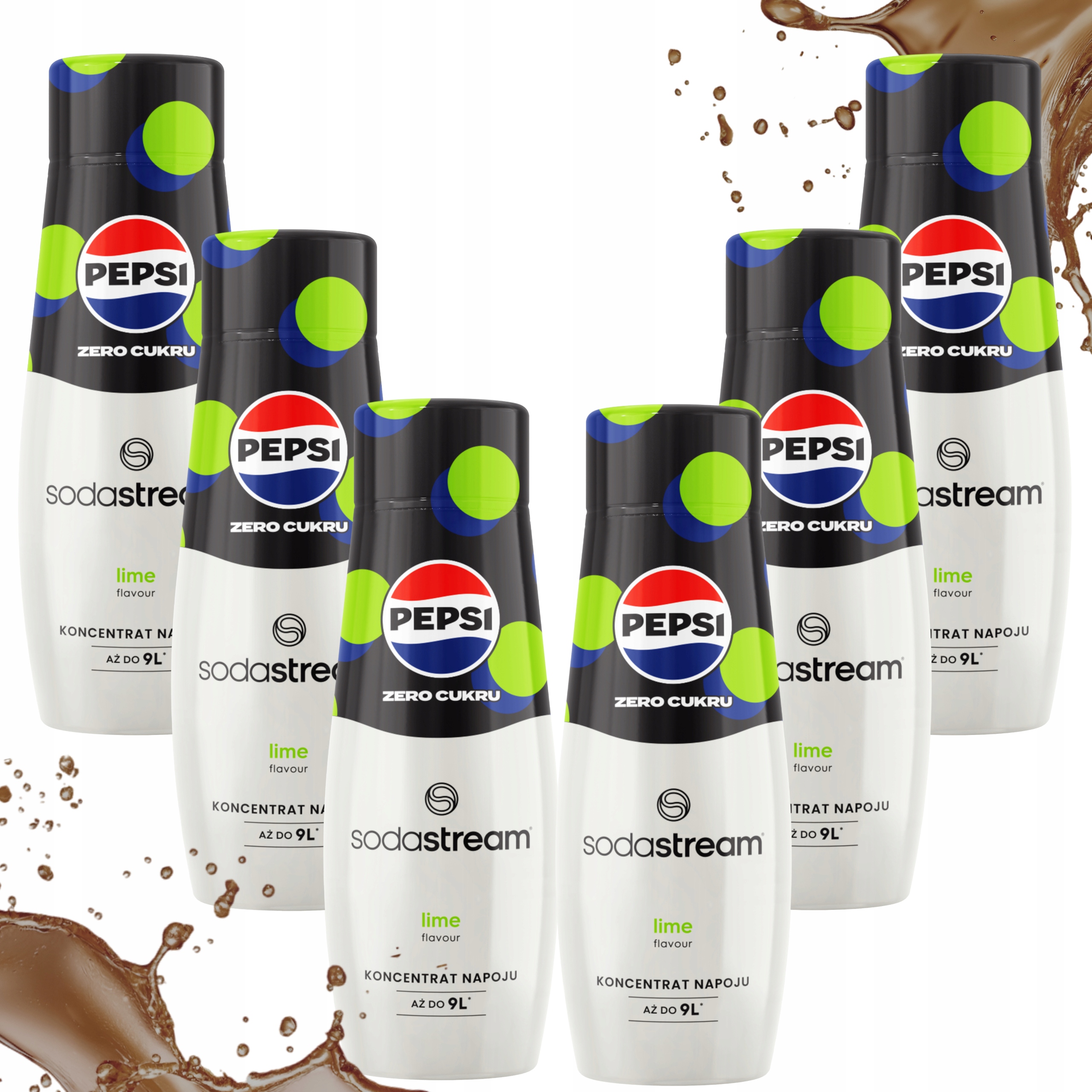 Sirup Sodastream Do Saturátoru Vody Pepsi Max Lime Bez Cukru 9 L, 440 ML