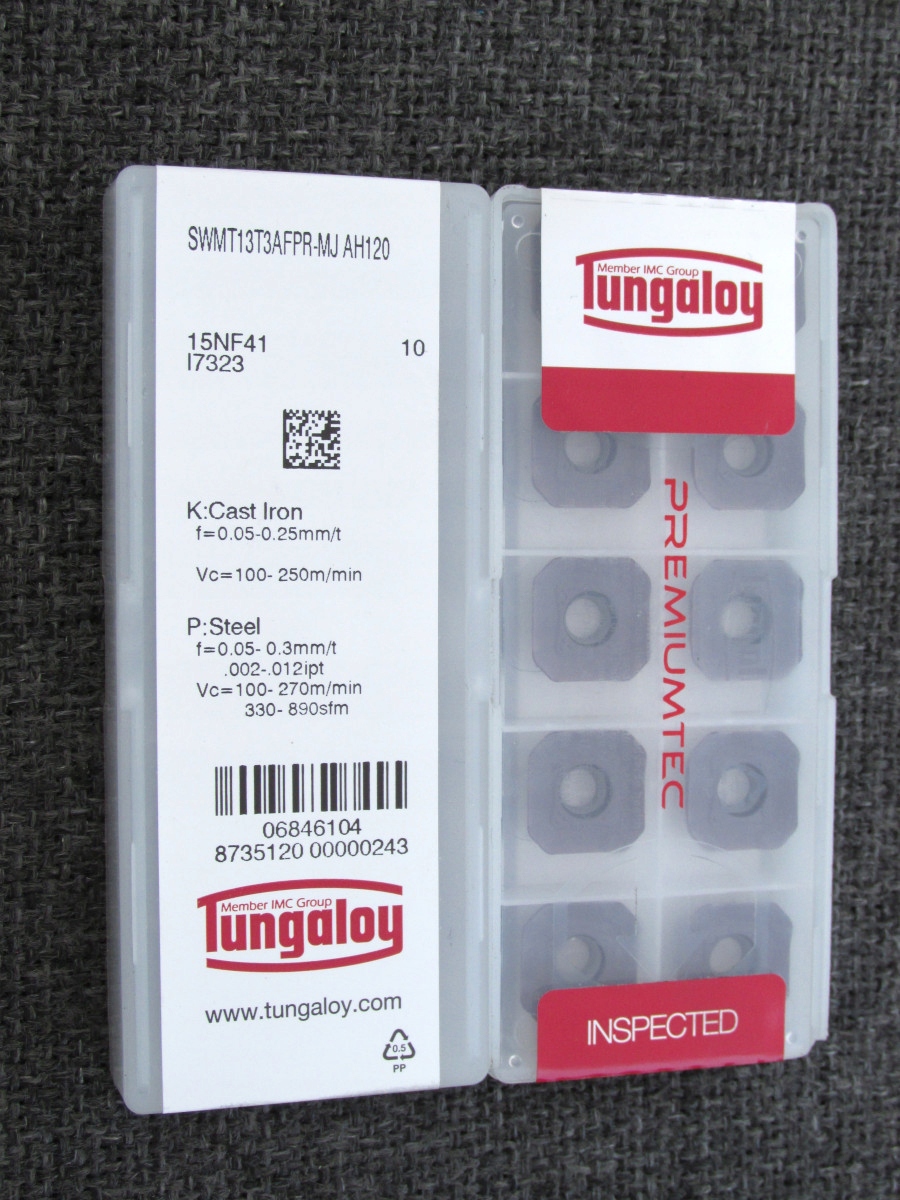 Płytka SWMT 13T3 AFPR-MJ AH120 TUNGALOY