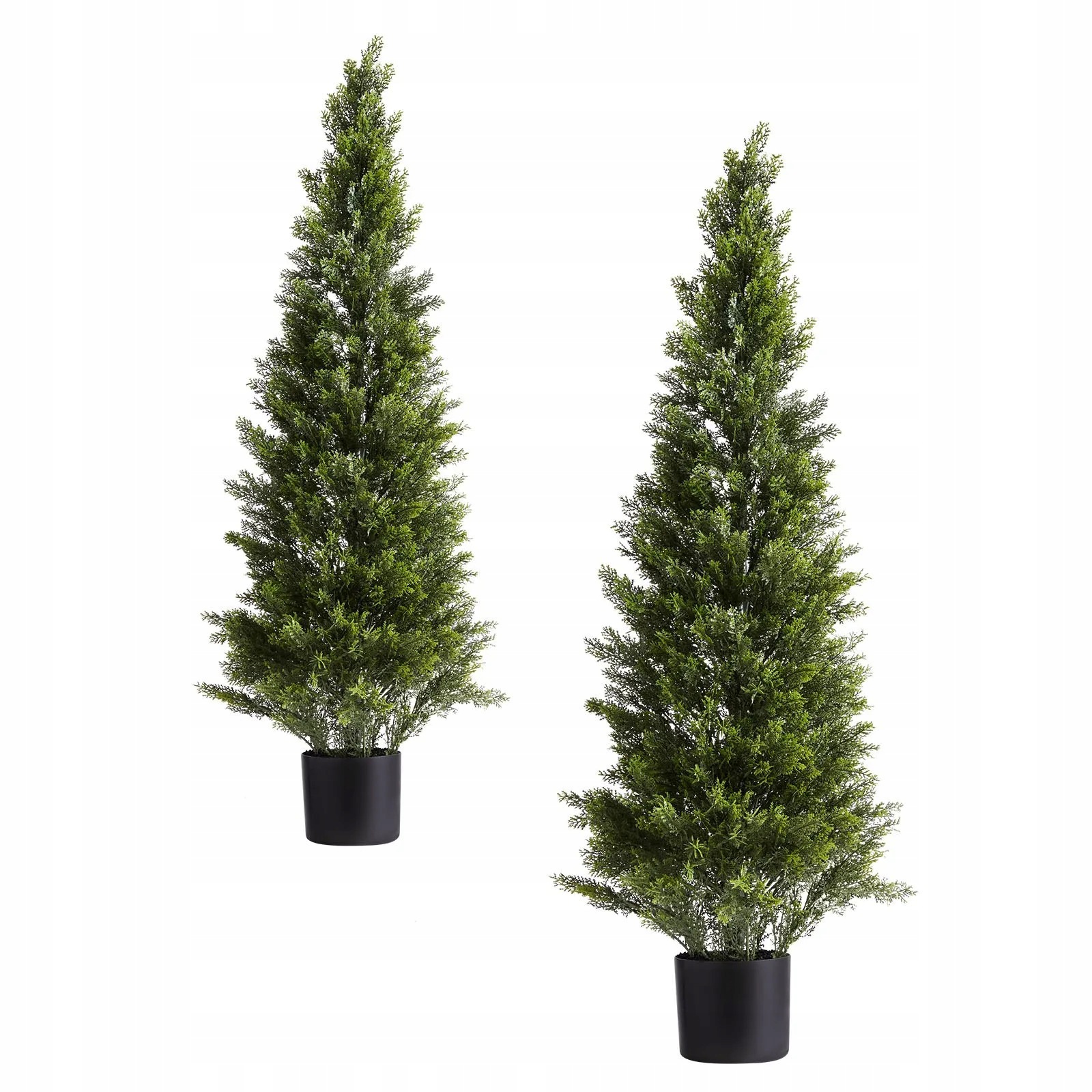 Umelé cédrové drevo topiary 1219 mm prémiové dekorácia 2 ks sada