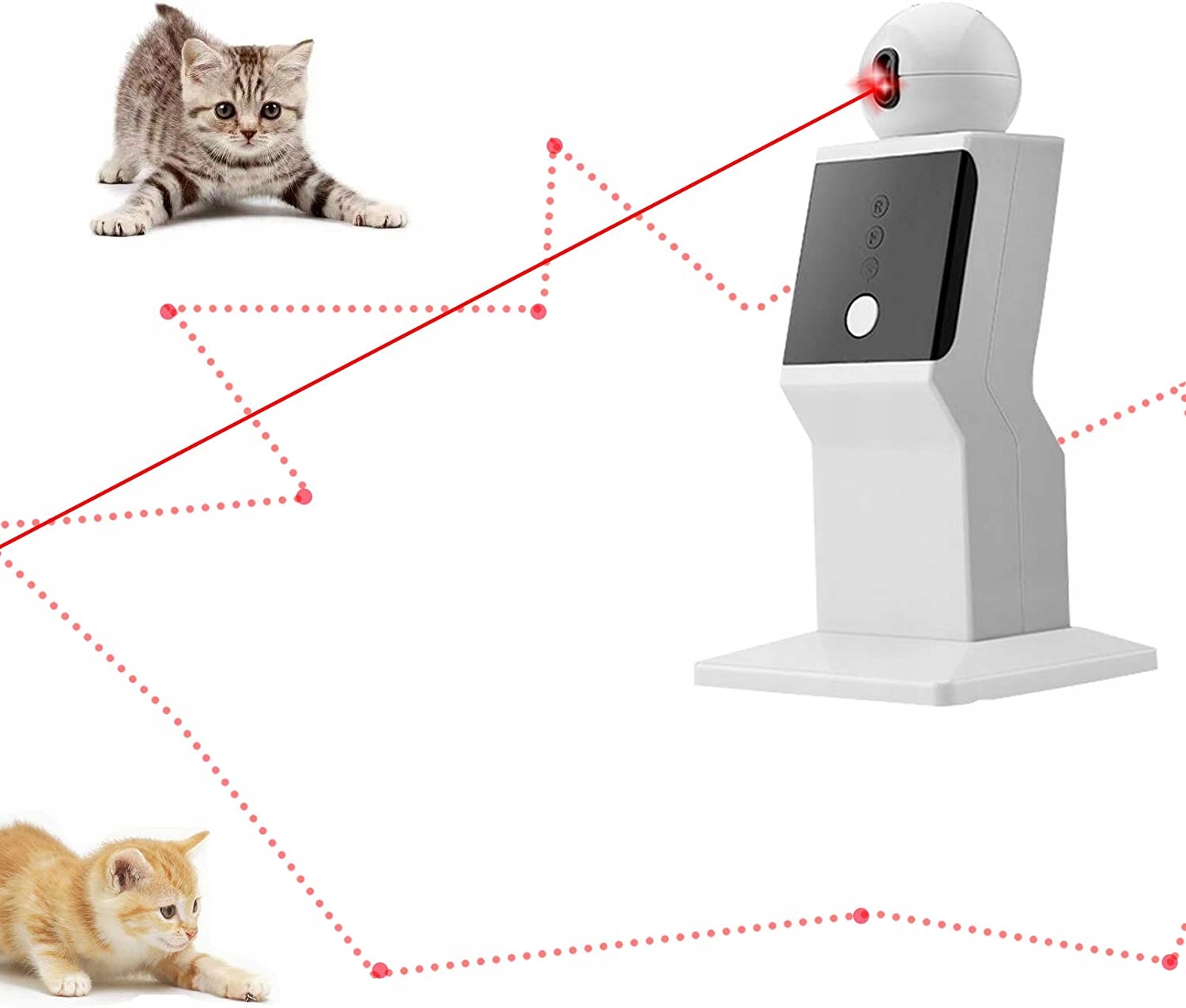 Cat Laser Toy Automatique, Déplacement aléatoire