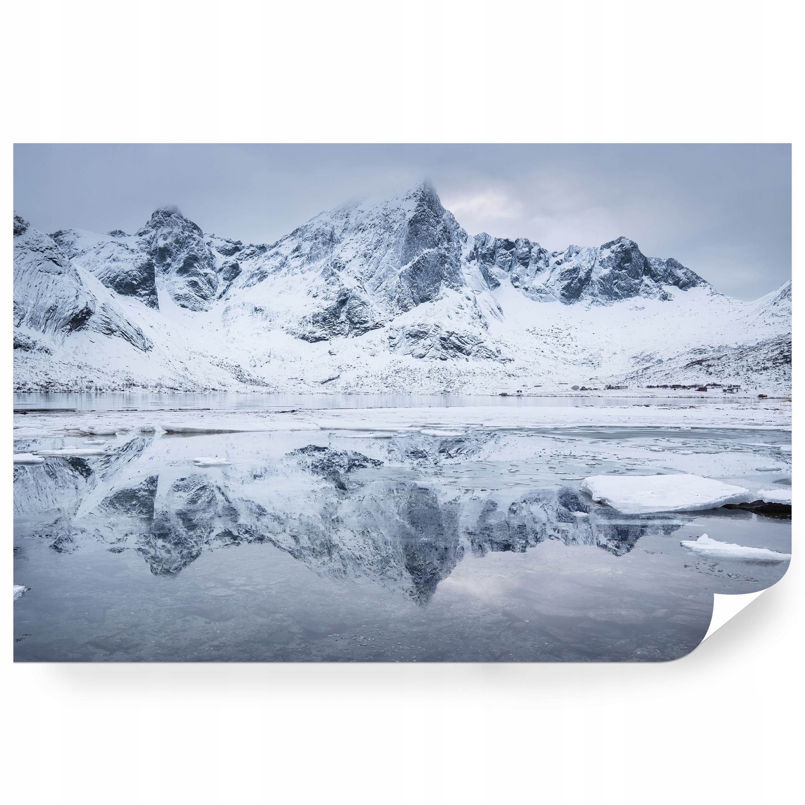 Samolepiaca fototapeta Hory V Nórsku Pri Jazere 368 x 254 cm