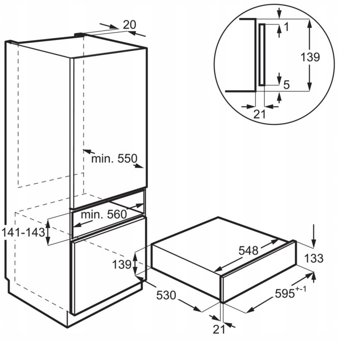 Szuflada do podgrzewania Electrolux KBD4Z Model KBD4Z