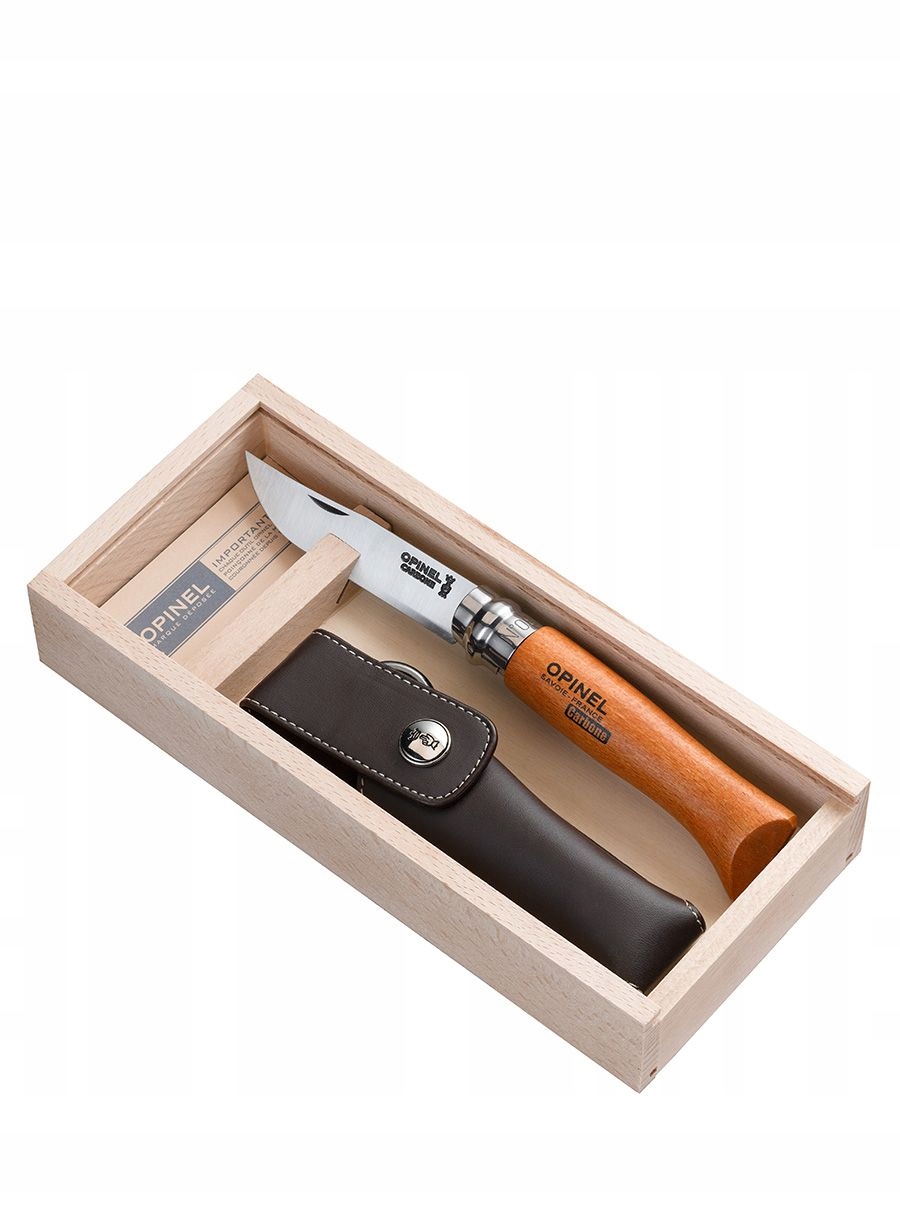 Nůž Opinel č.08 Carbon Steel pouzdro