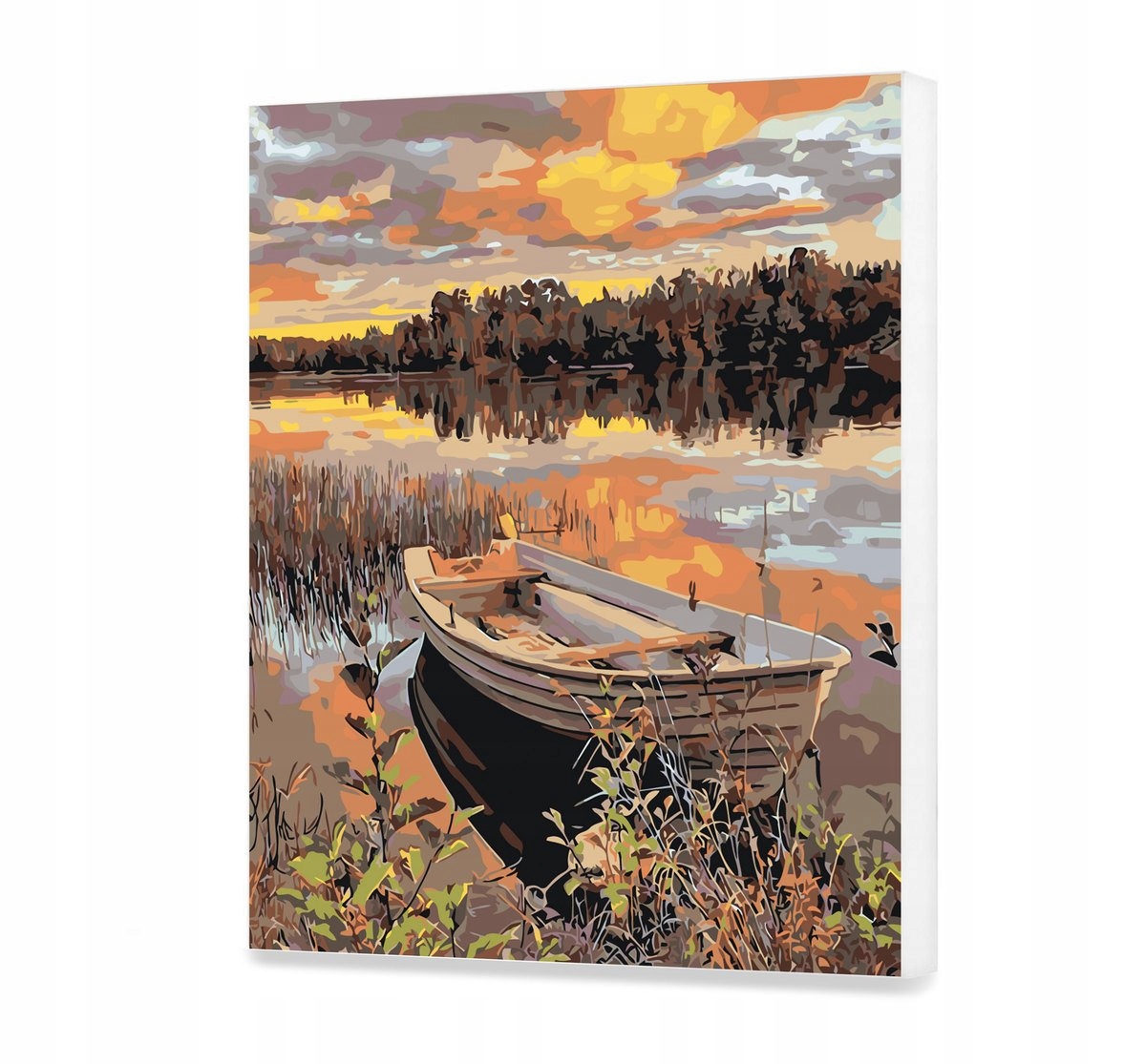 Večer na řece Sada na malování 80x100 cm
