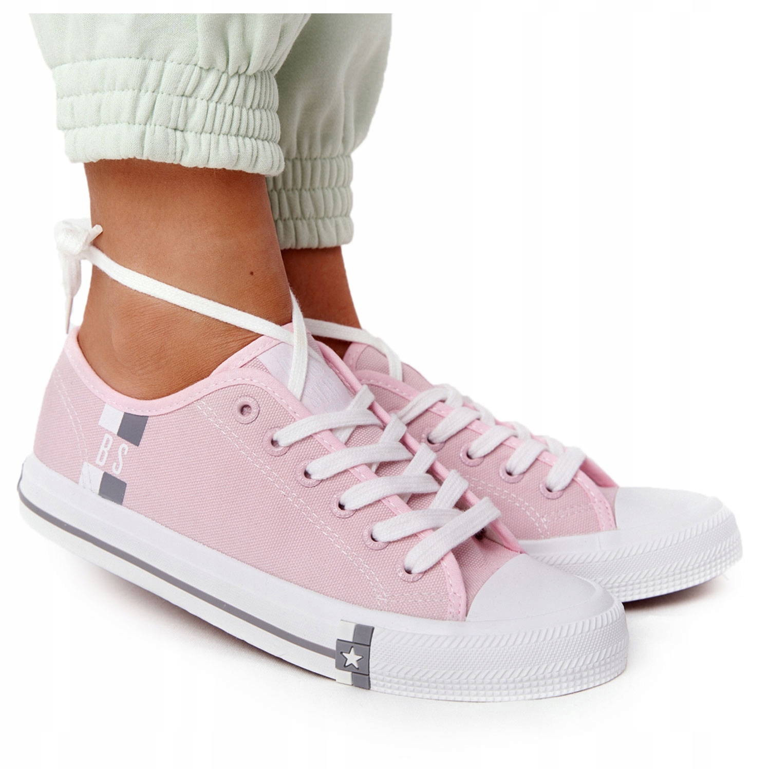 

Różowe Tkanina Buty Trampki Big Star r.38