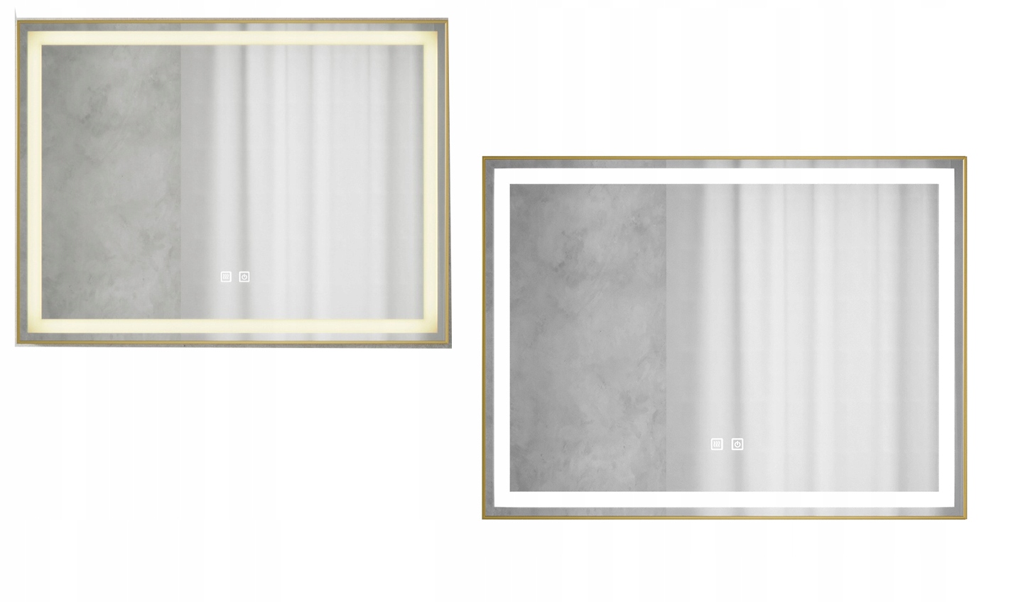 Obdĺžnikové podsvietené zrkadlo Lepus 80x60 energeticky úsporné Led