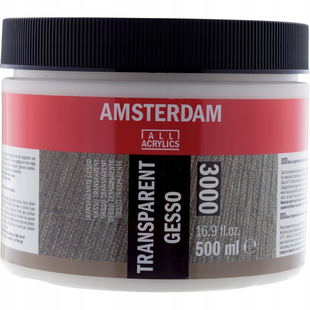 Talens Amsterdam Gesso grunt akryl 500ml Transp