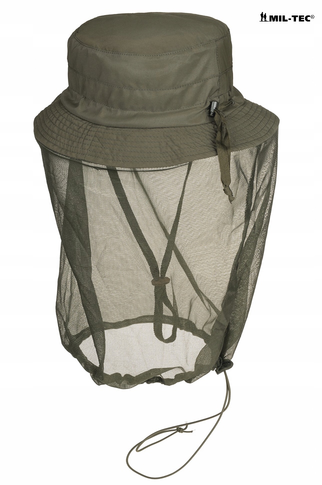 Termoaktywny KAPELUSZ JUNGLE z MOSKITIERĄ - Olive Kolekcja Jungle