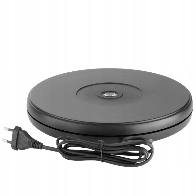 Otočný stůl 360° FreePower 25x4 cm Black 230V