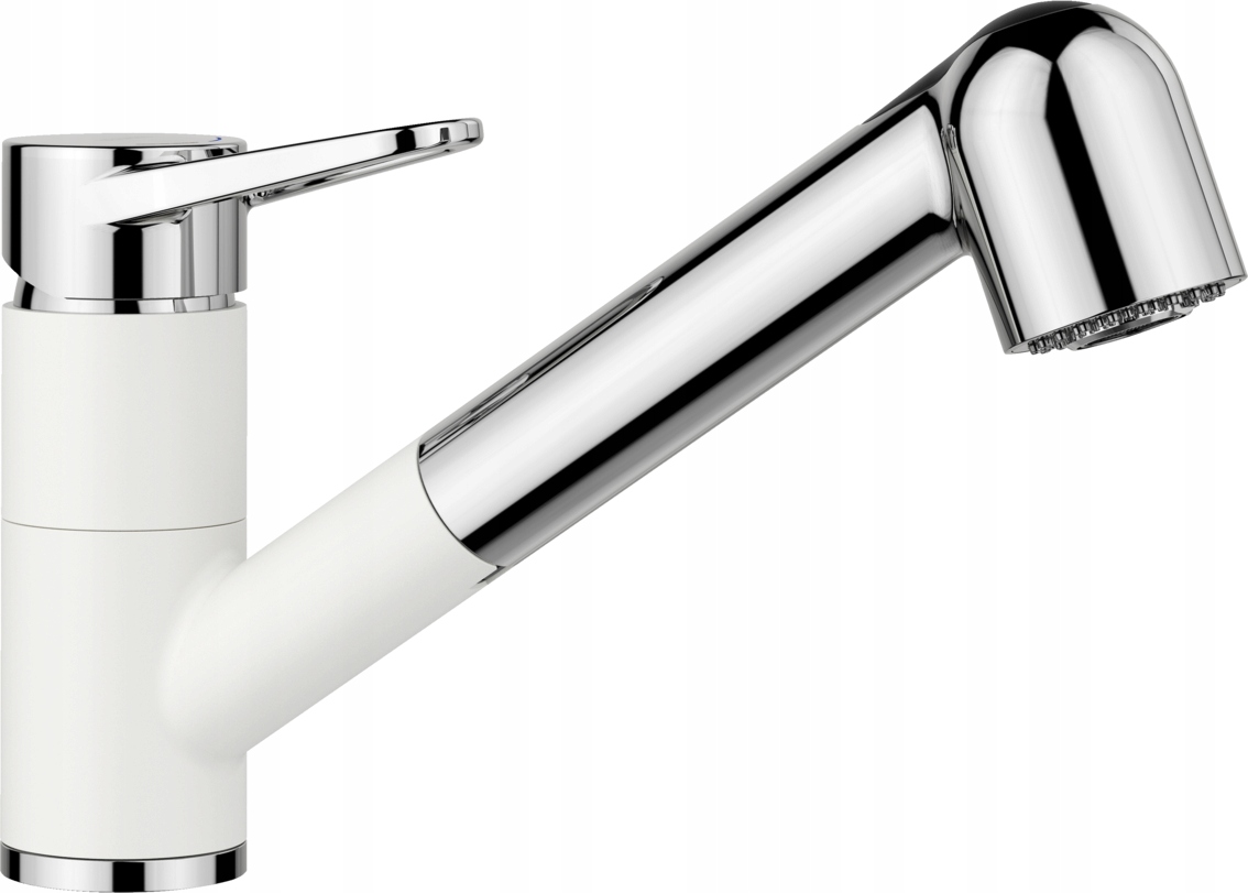 Blanco Wega Ii-s, kuchynská batéria, sprška, prepínač, biela/chróm, 526421