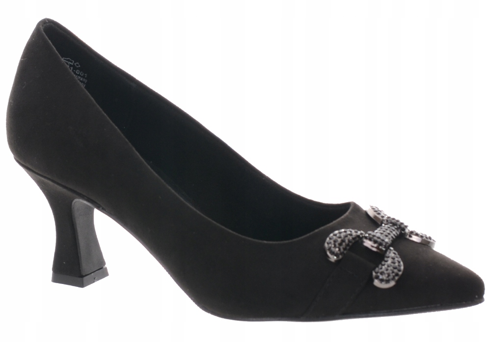 Marco Tozzi Černé Lodičky Na Nízkém Podpatku 36