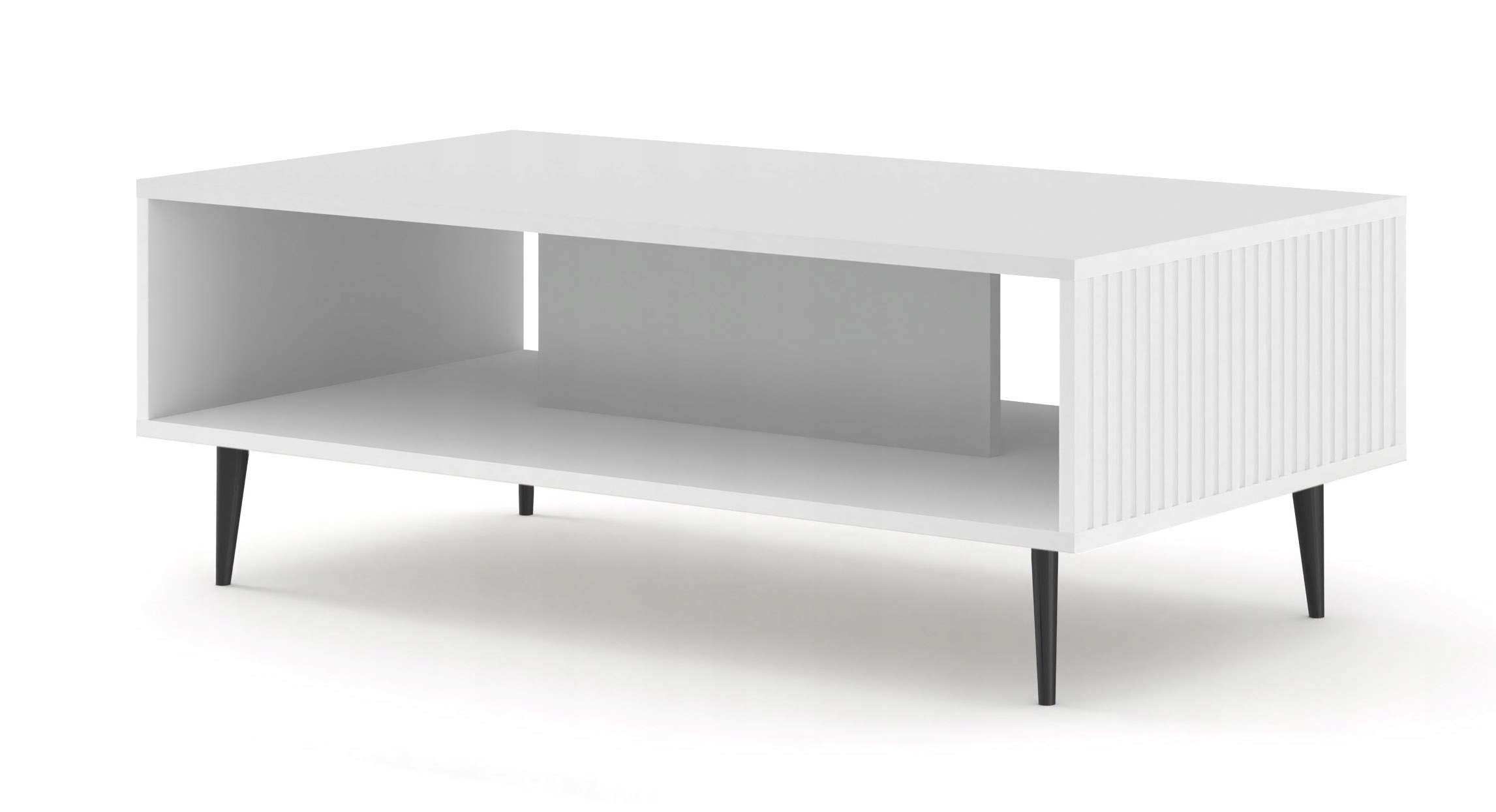 

Stolik kawowy Ravenna B 90x60 frez biały mat szpil