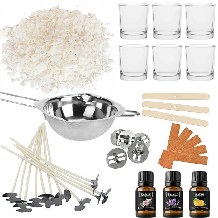 ZESTAW DO WYROBU ŚWIEC DO ROBIENIA ŚWIECZEK DIY XL