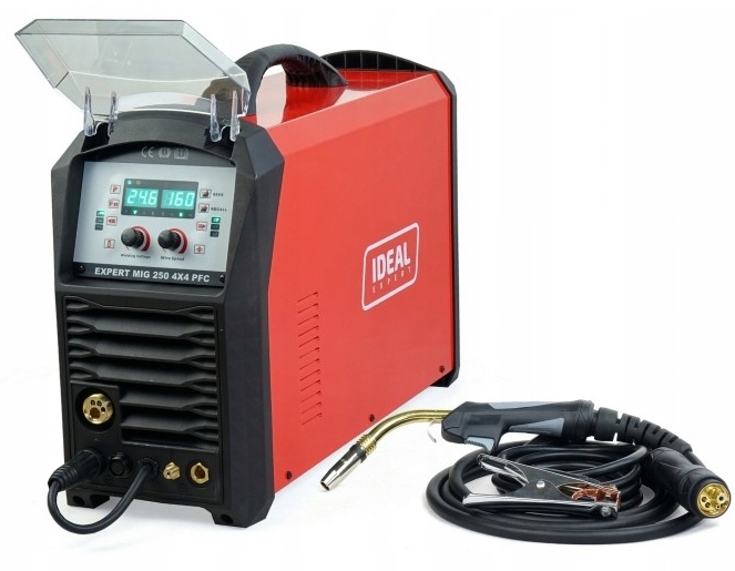 Svařovací stroj Ideal Expert Mig 250 4x4 Pfc Synergic Migomat 230V 250A