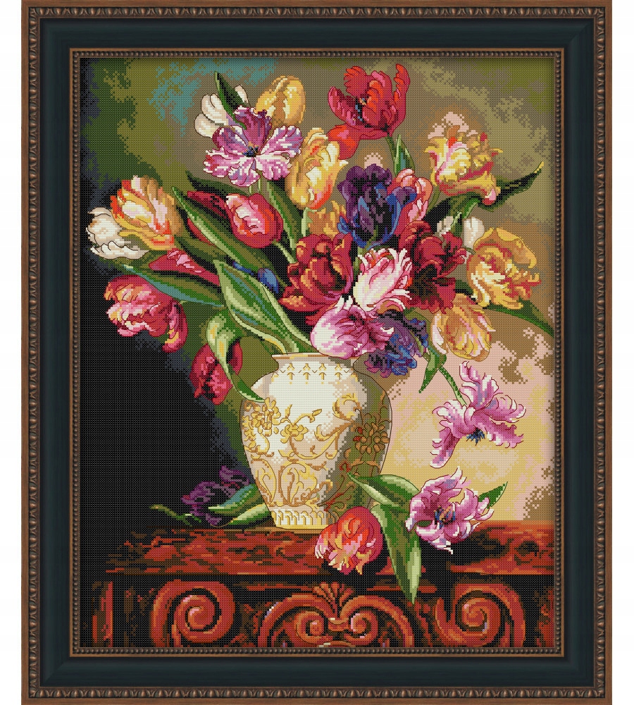 Křížková výšivka počítaná sada (kanva, mulina)