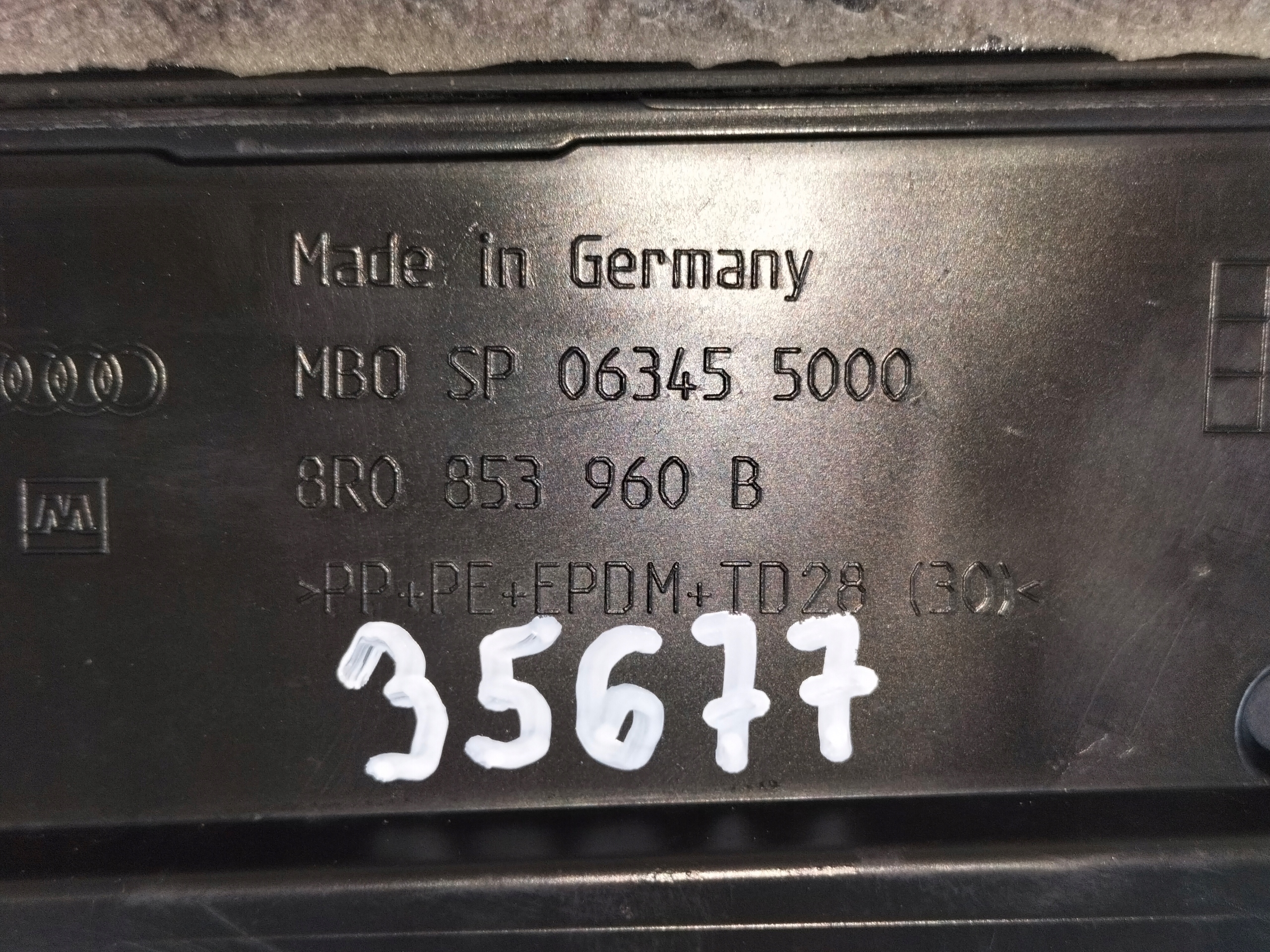 moulding cap door front right AUDI Q5 8R 08- S-LINE