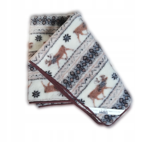 Vlněná deka 155/200 Merynos Sob Hnědá