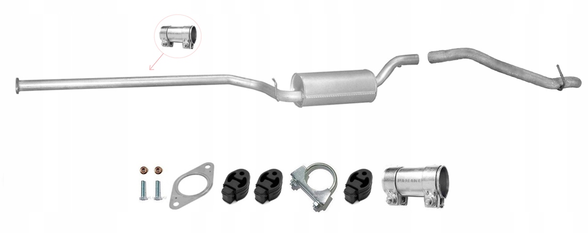 Volvo S40 1.6 Td 81 kW (od 11/2004) Tlumič Trubka