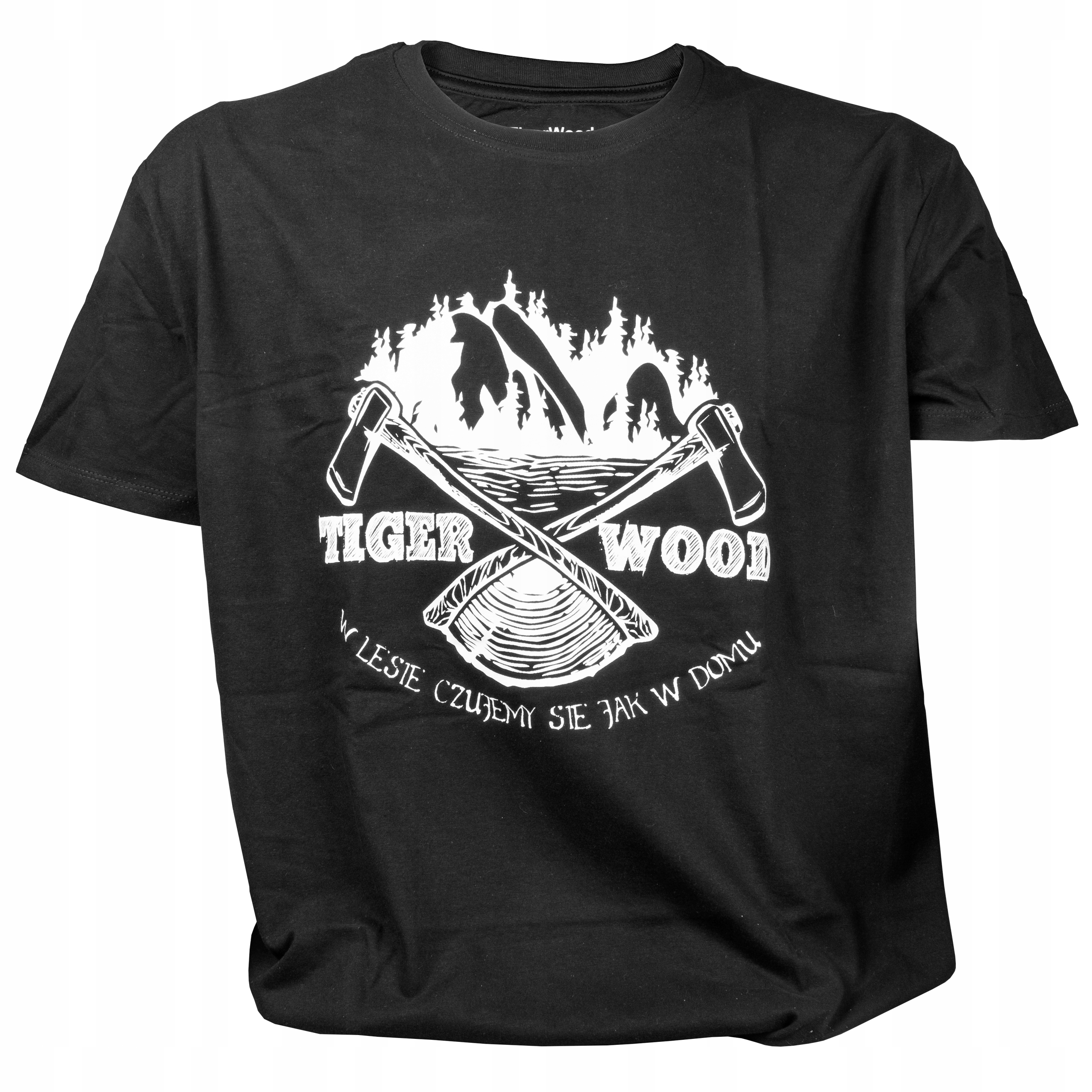 Koszulka męska t-shirt TigerWood Two Axes czarna XL