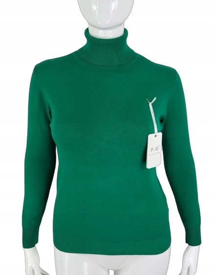 SWETER z golfem GOLF ZIELONY rozm. 2XL / 3XL