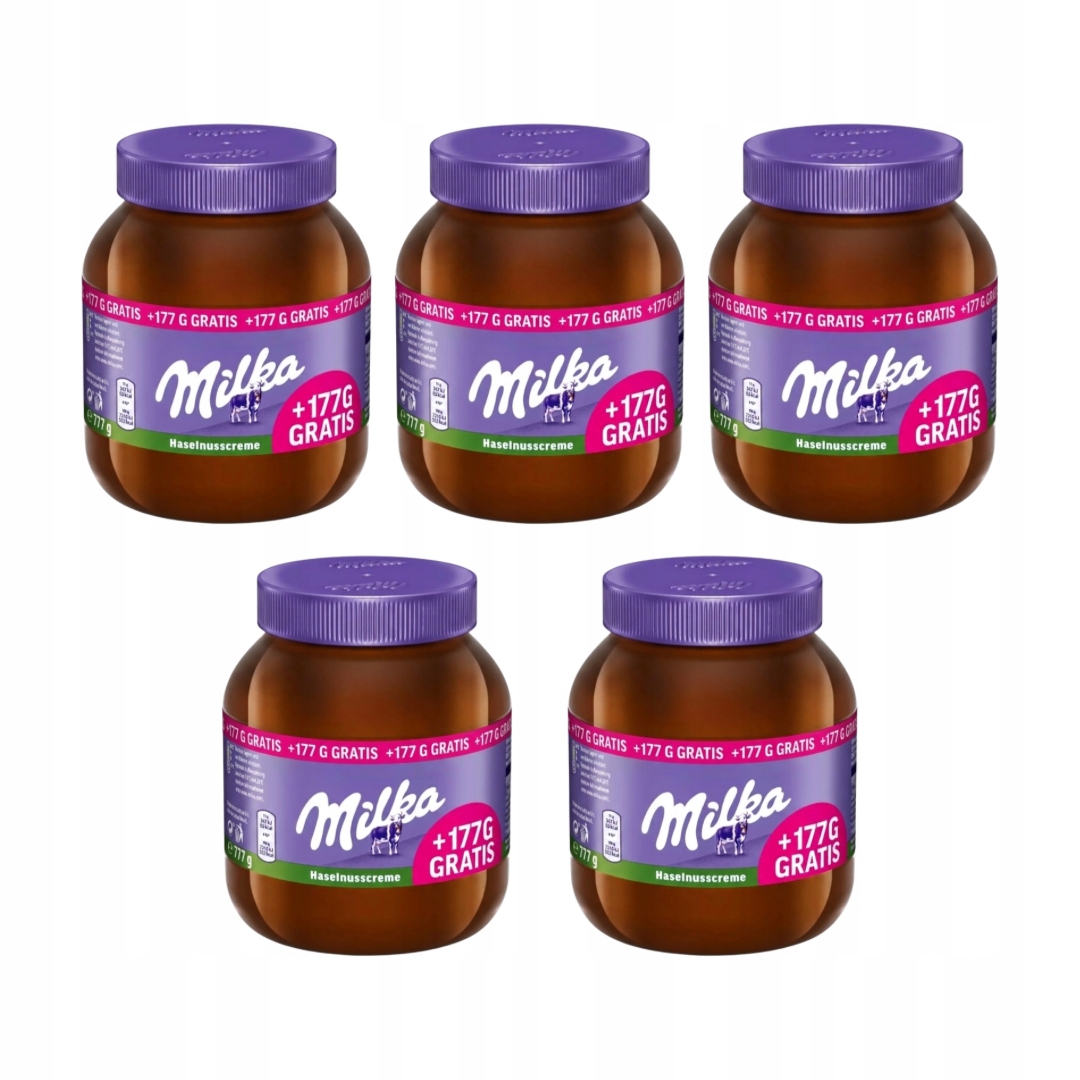 Krem Milka Haselnusscreme krem czekoladowo-orzechowy 5x777g