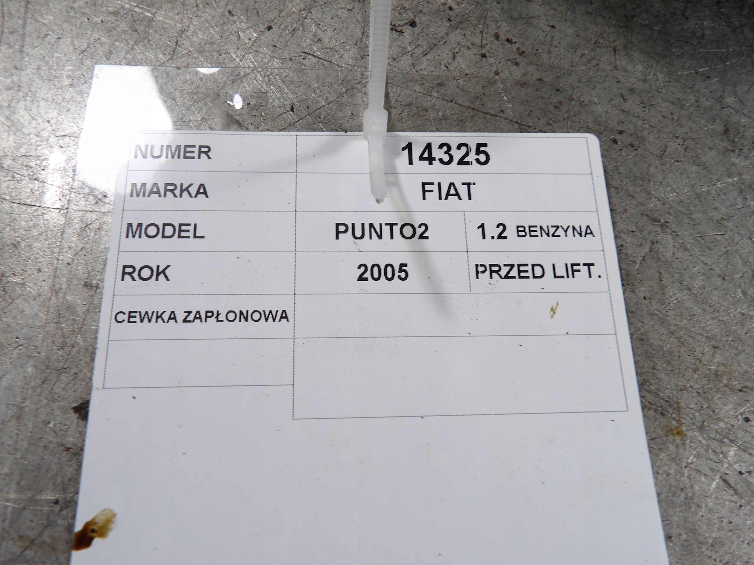 Fiat Punto II coil ignition 45543230
